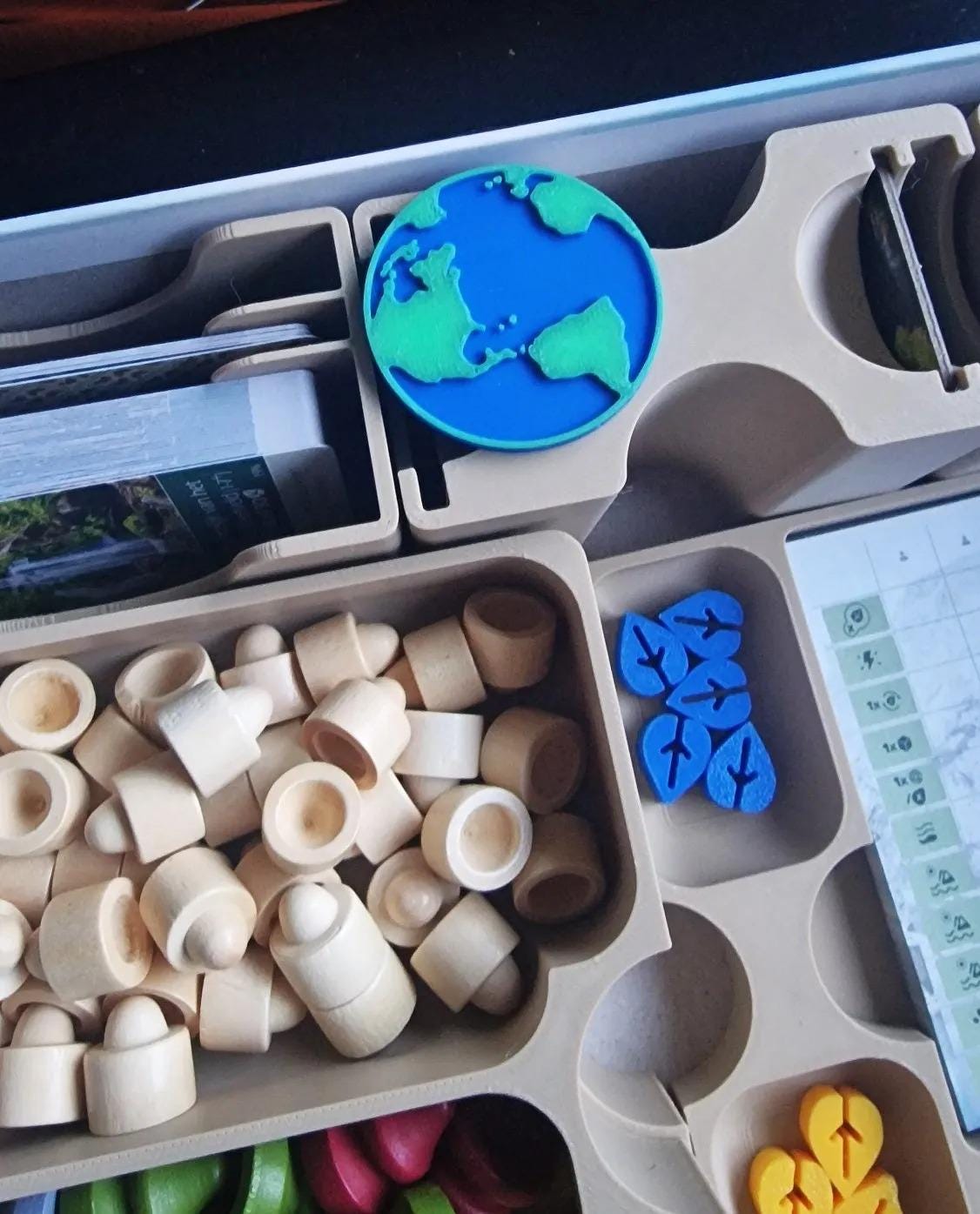 Organizer for Earth Board Game - Also Holds Kickstarter Extras