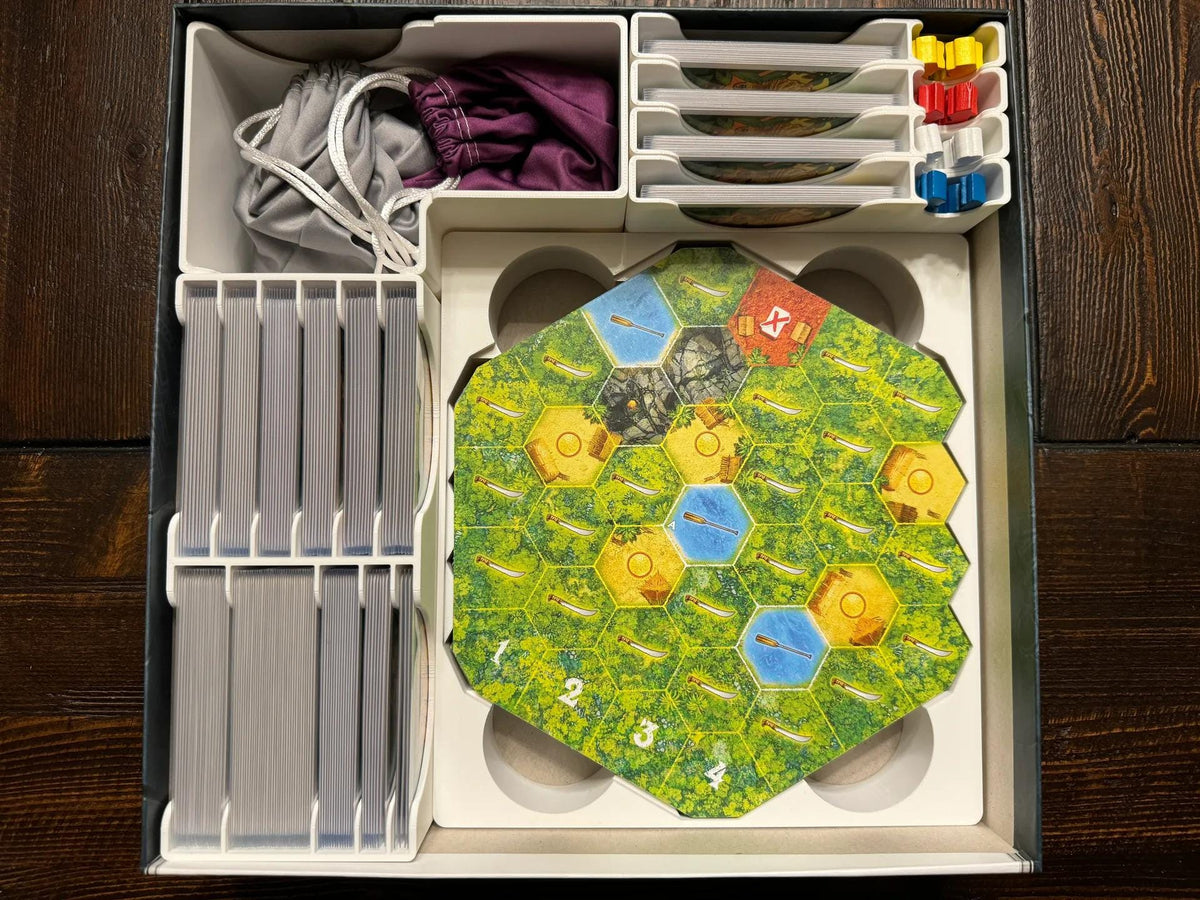 Quest for El Dorado Insert / Organizer (Lautapelit Edition) - Holds All Expansions and Promos