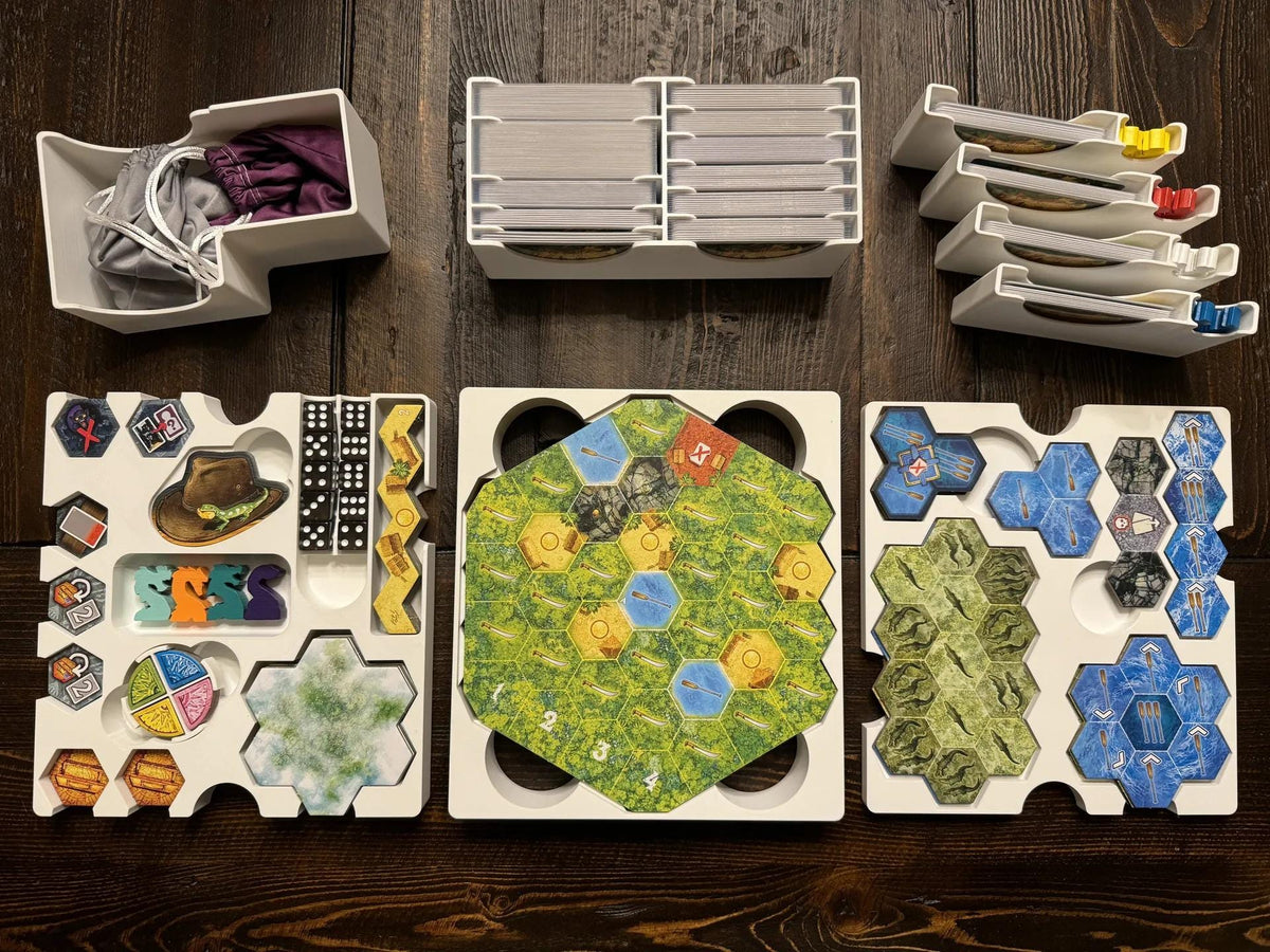 Quest for El Dorado Insert / Organizer (Lautapelit Edition) - Holds All Expansions and Promos