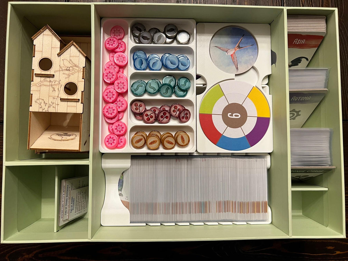 Wingspan Nesting Box Insert / Organizer - Holds All Current Expansions