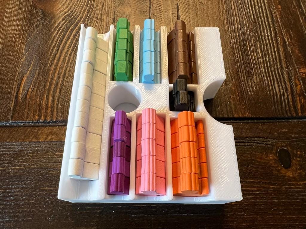 Obsession Insert / Organizer - Holds 2nd Ed. Base Game, Wessex, Upstairs Downstairs, and Useful Box
