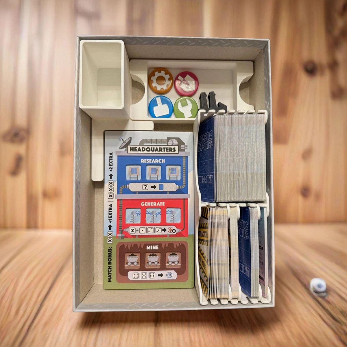 Fantastic Factories with Expansions Insert / Organizer - Supports GeekUp Bits