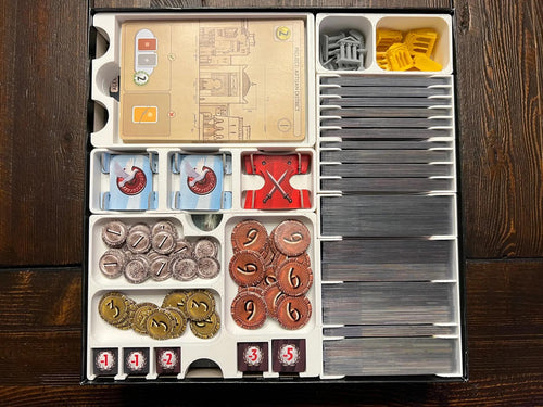 7 Wonders (Second Edition) Insert / Organizer - Fits Edifice, Leaders, Cities, and Armada in Base Box