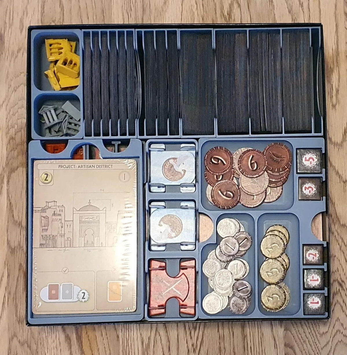 7 Wonders (Second Edition) Insert / Organizer - Fits Edifice, Leaders, Cities, and Armada in Base Box