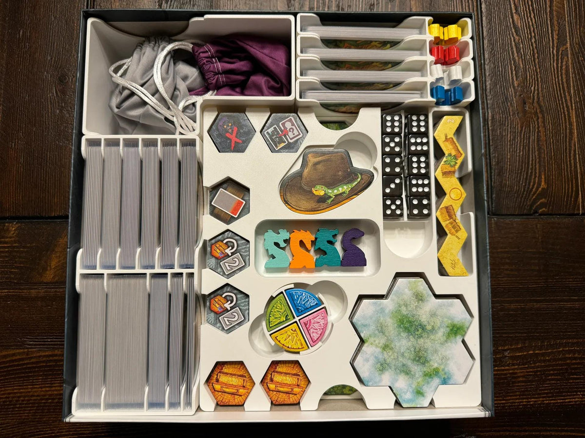 Quest for El Dorado Insert / Organizer (Lautapelit Edition) - Holds All Expansions and Promos