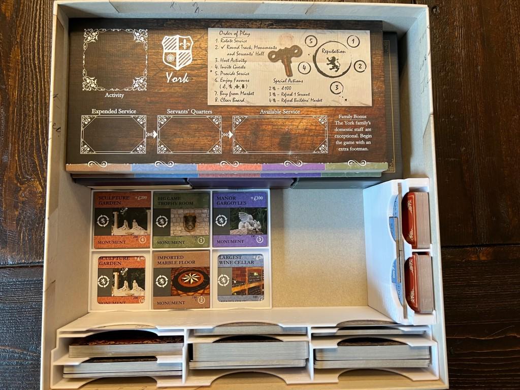 Obsession Insert / Organizer - Holds 2nd Ed. Base Game, Wessex, Upstairs Downstairs, and Useful Box