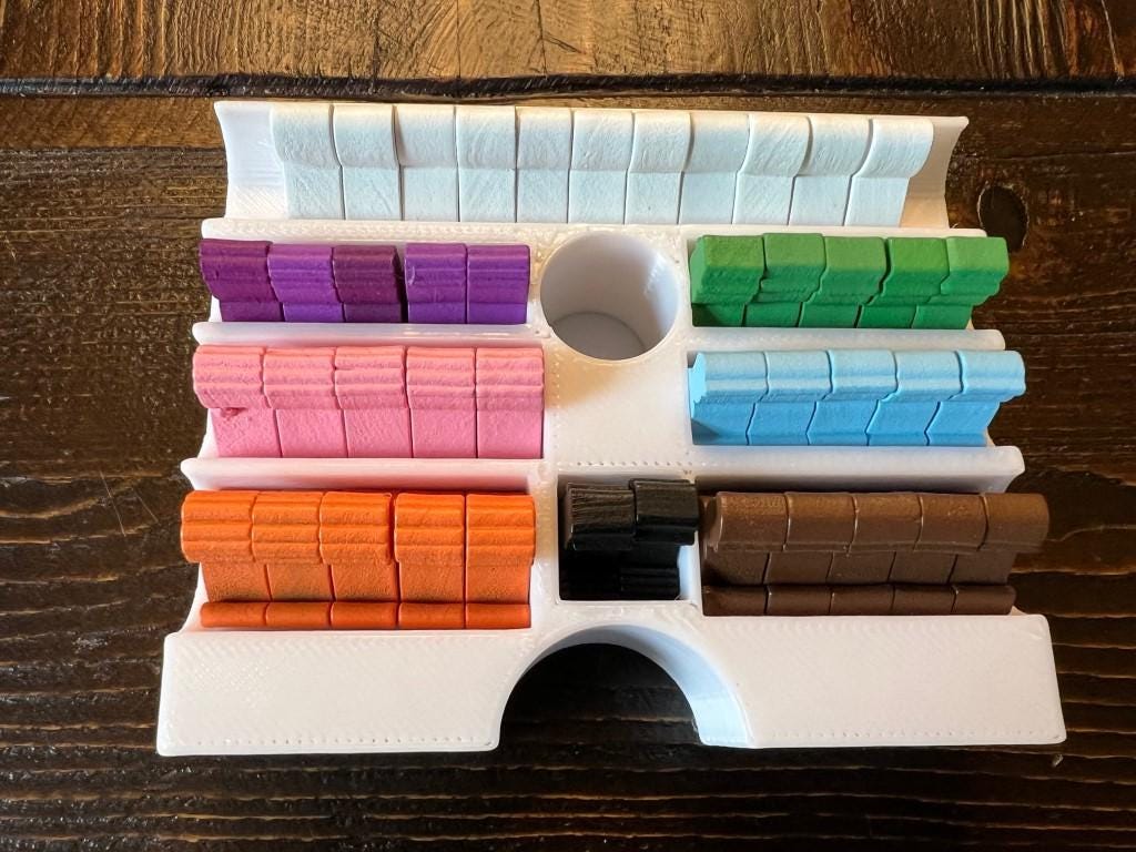 Obsession Insert / Organizer - Holds 2nd Ed. Base Game, Wessex, Upstairs Downstairs, and Useful Box
