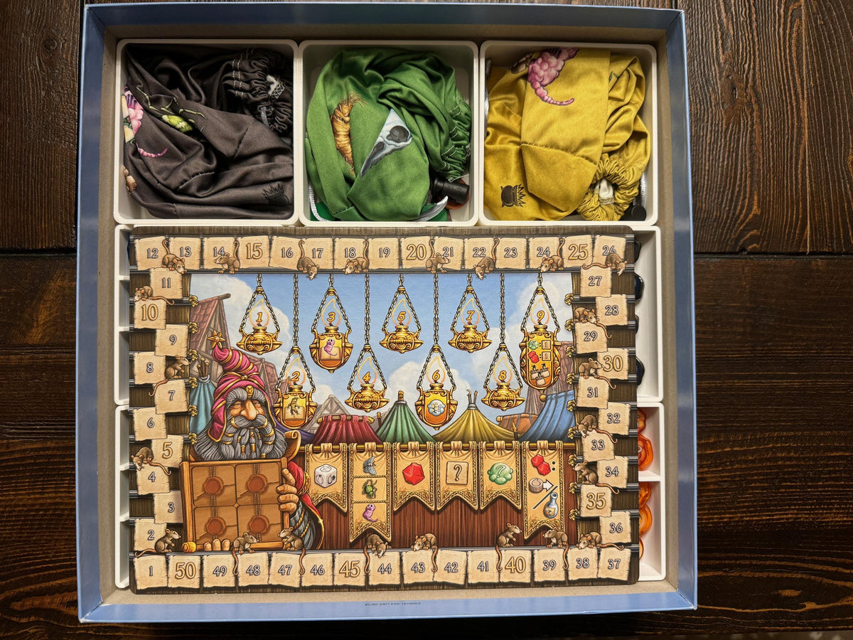 Quacks of Quedlinburg Insert / Organizer - Holds GeekUp Bits & Bags, Herb Witches Expansion