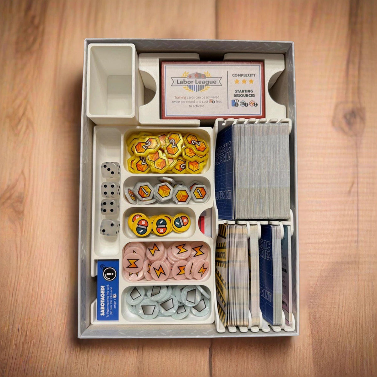 Fantastic Factories with Expansions Insert / Organizer - Supports GeekUp Bits