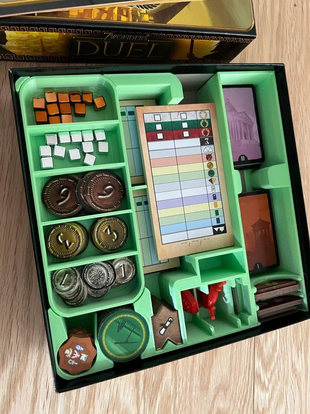 Organizer for 7 Wonders Duel + Pantheon + Agora