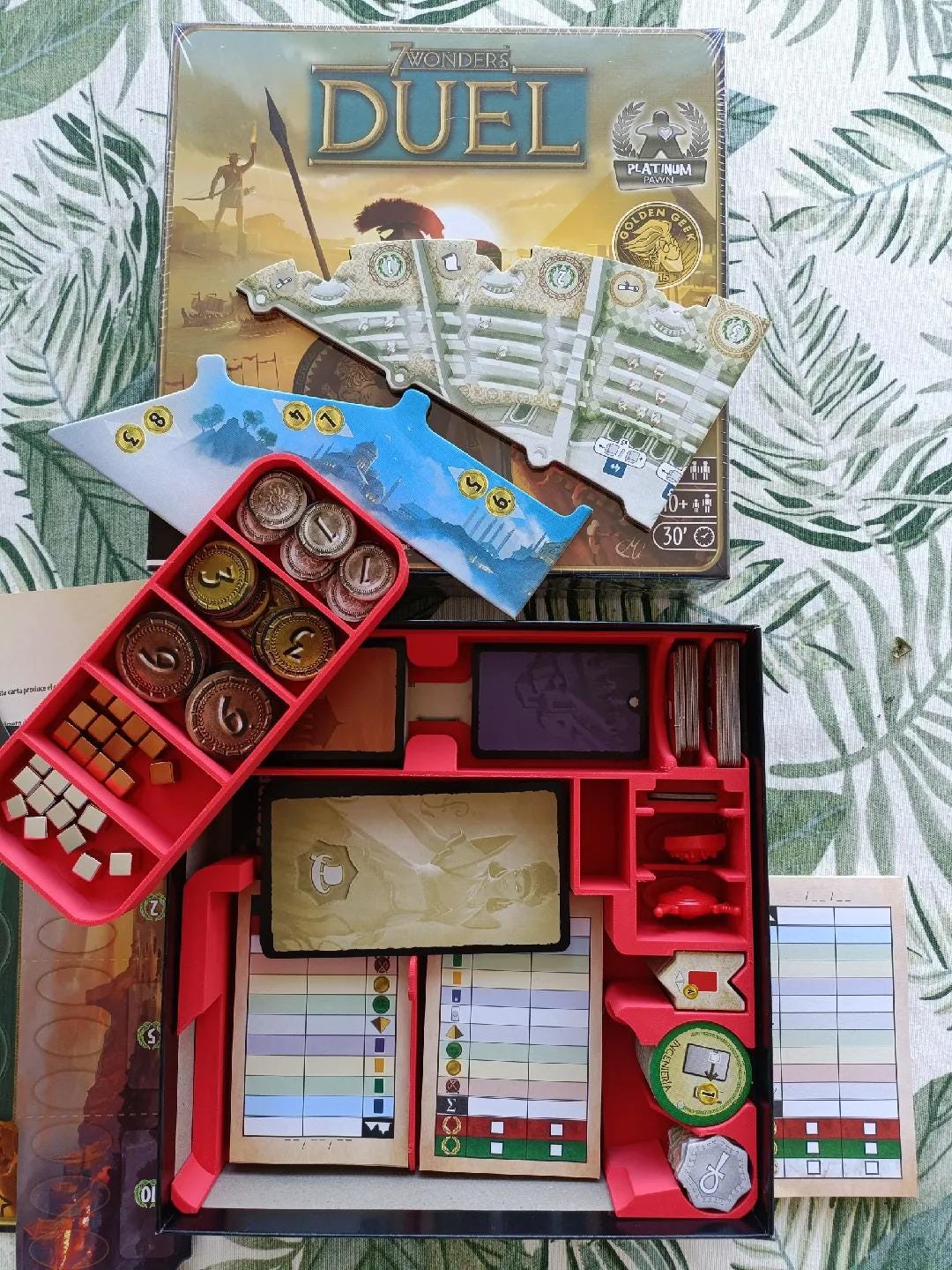 Organizer for 7 Wonders Duel + Pantheon + Agora