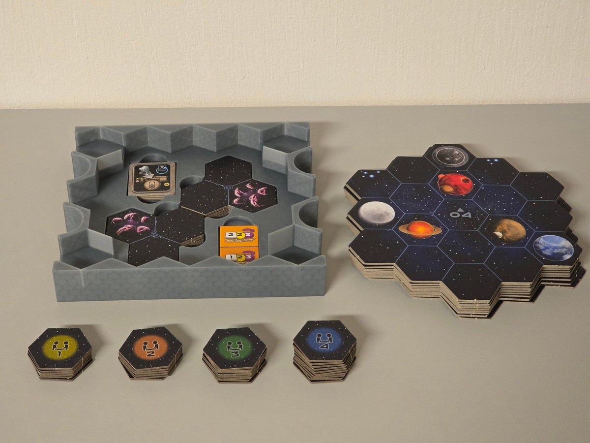 Gaia Project with The Lost Fleet Expansion Insert organizer