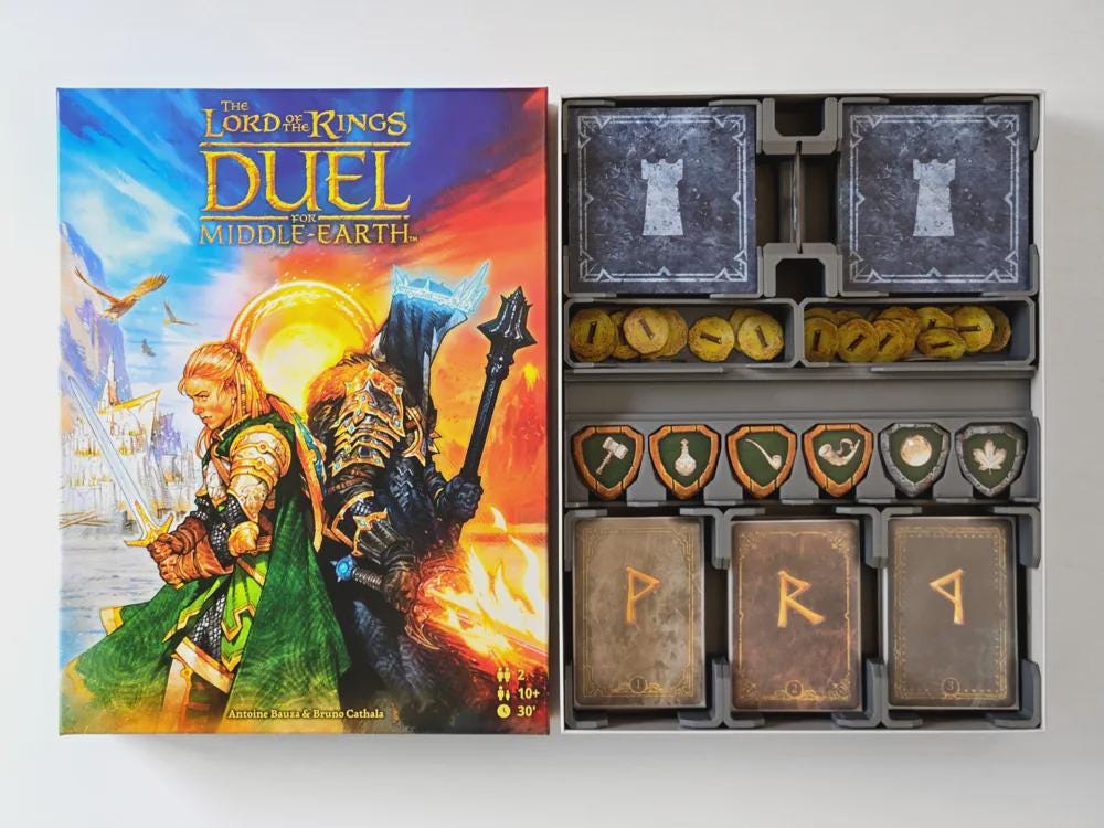 Organizer for Lord of the Rings: Duel for Middle Earth and Allies Expansion