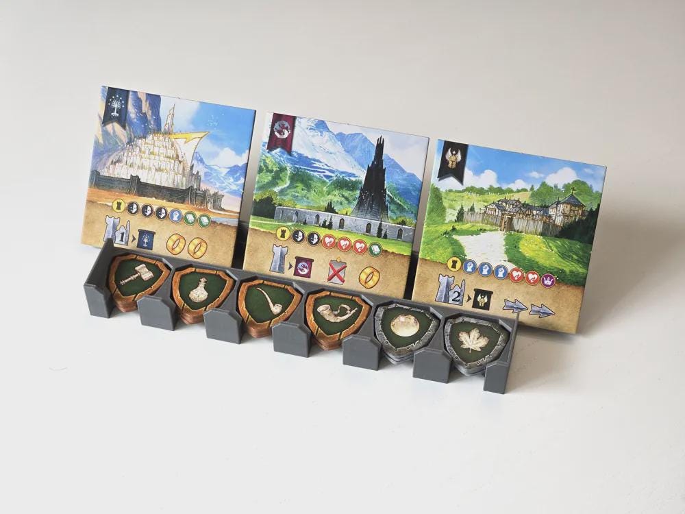 Organizer for Lord of the Rings: Duel for Middle Earth and Allies Expansion