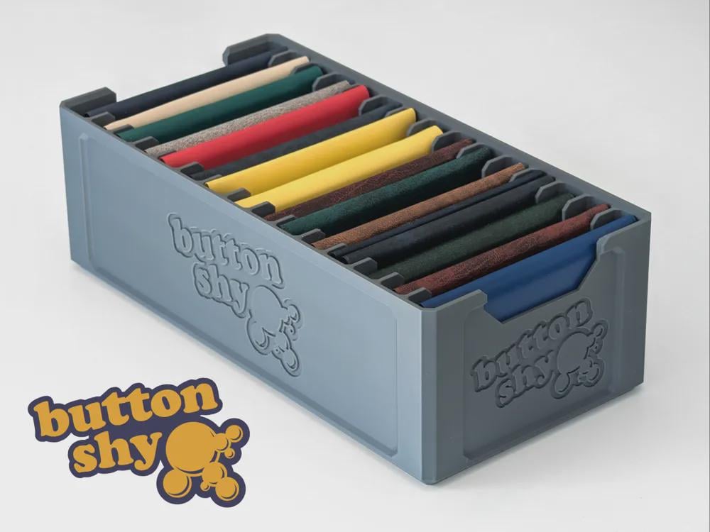 Button Shy Wallet Game - Stackable Organizer
