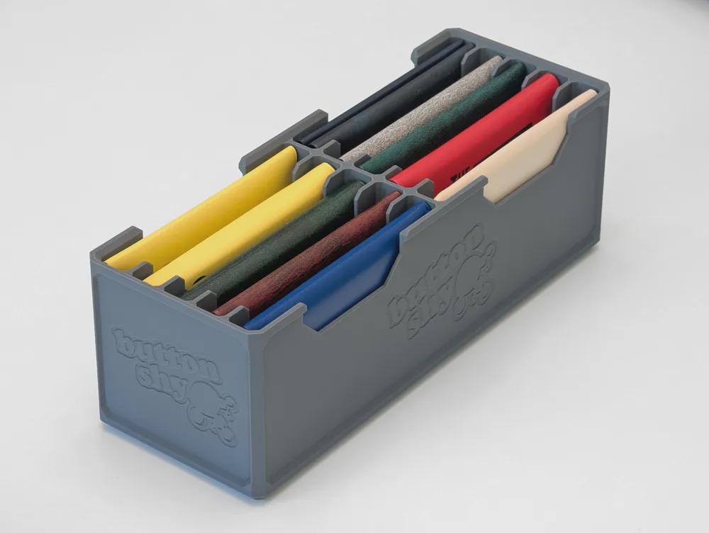 Button Shy Wallet Game - Stackable Organizer
