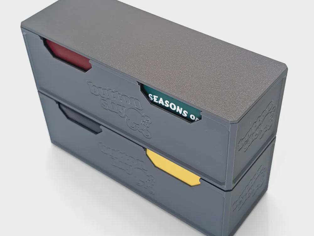 Button Shy Wallet Game - Stackable Organizer