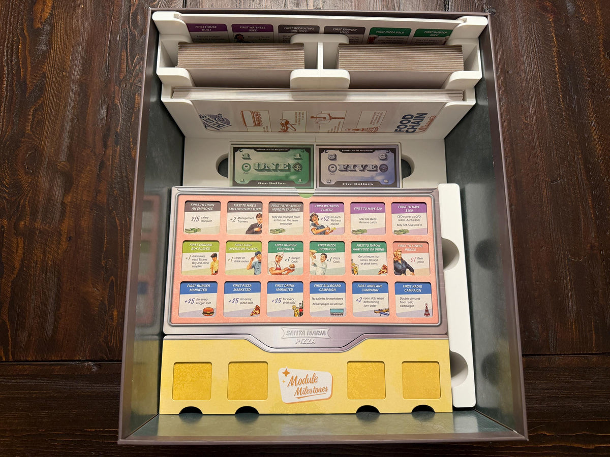 Food Chain Magnate Deluxe Edition Insert / Organizer