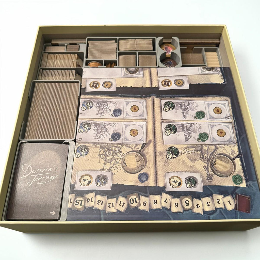 Darwin's Journey game organizer with all expansions