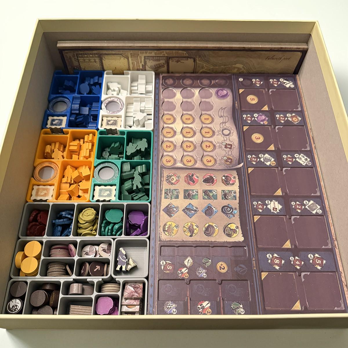Darwin's Journey game organizer with all expansions