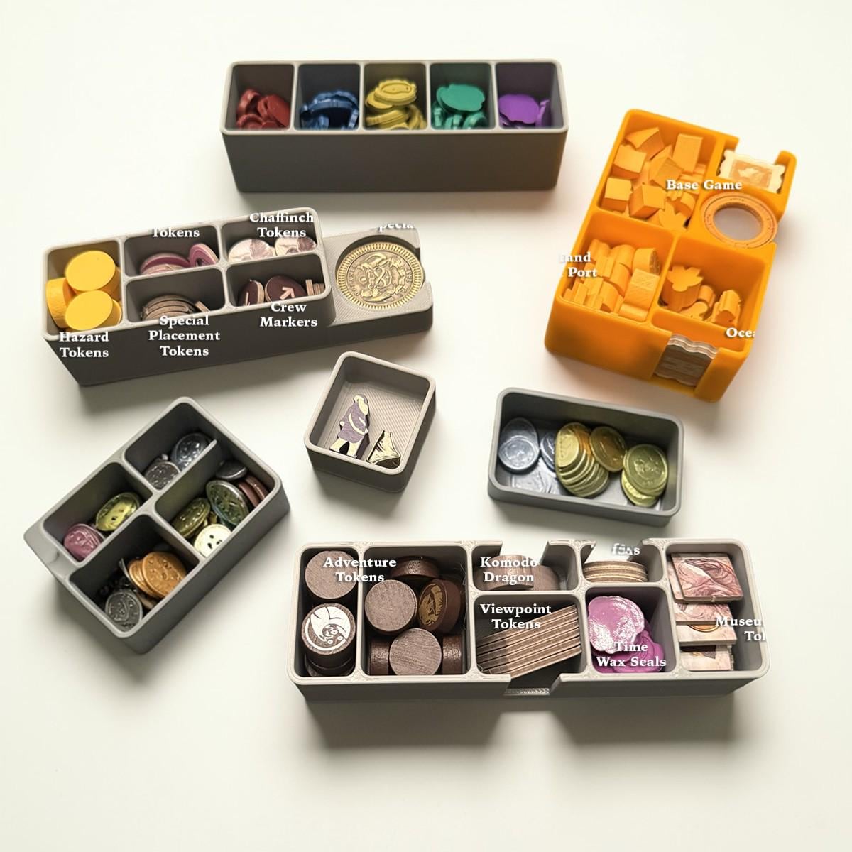 Darwin's Journey game organizer with all expansions