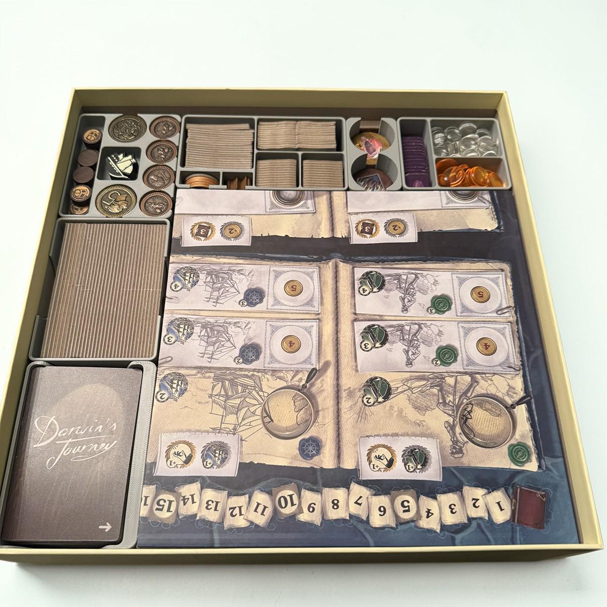 Darwin's Journey game organizer with all expansions