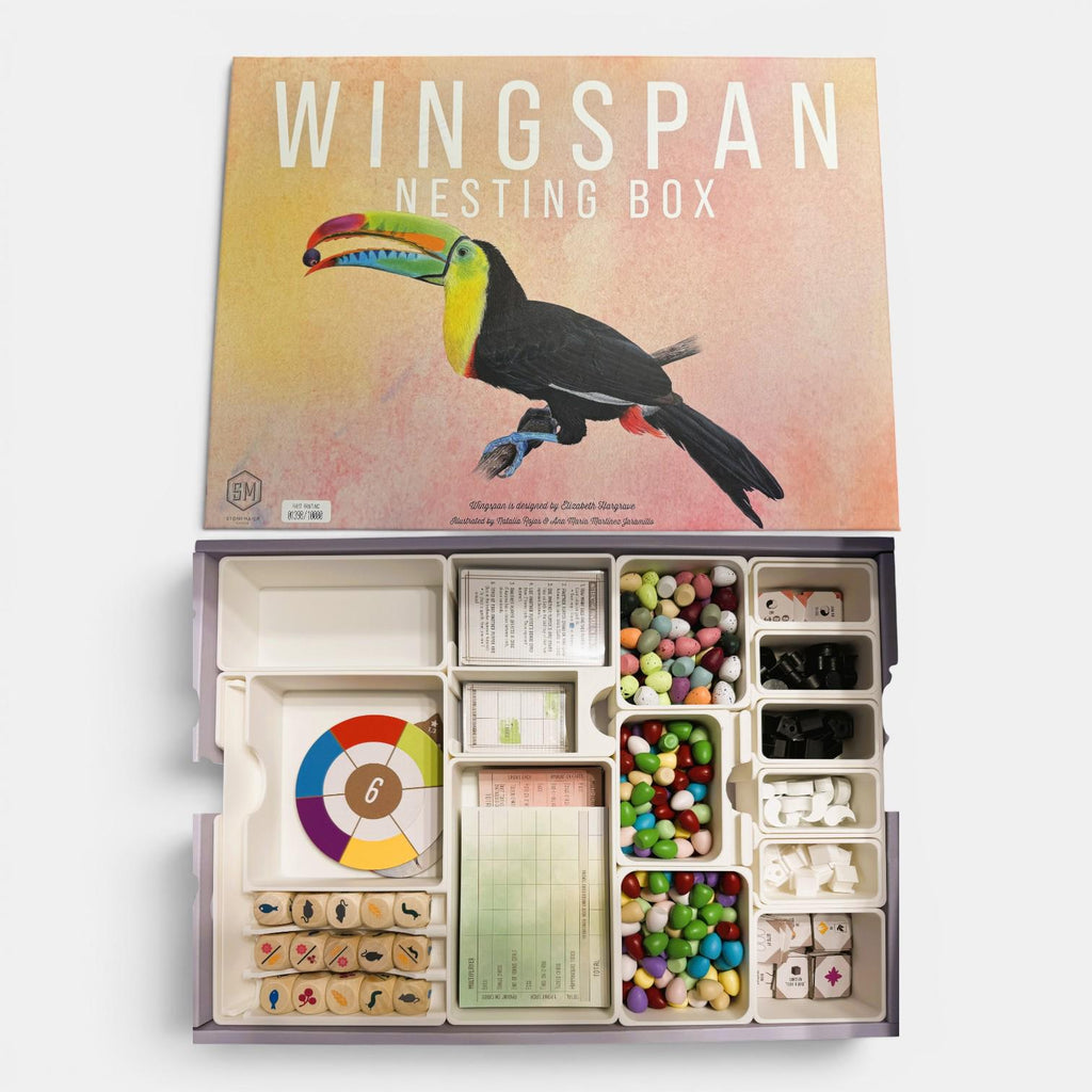 Wingspan Nesting Box Insert / Organizer - All Expansions (Updated Through the Americas Expansion)