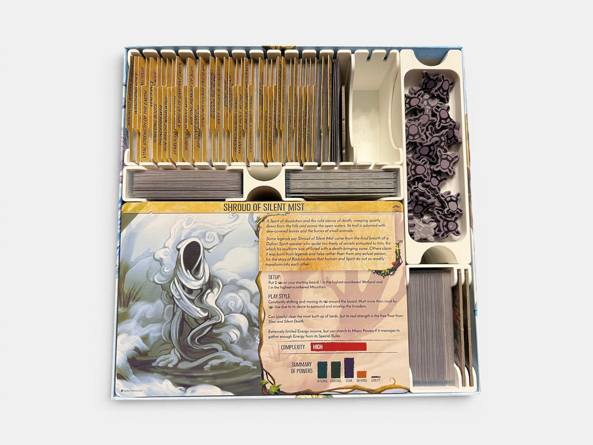 Spirit Island Insert / Organizer - Holds All Expansions Through Nature Incarnate