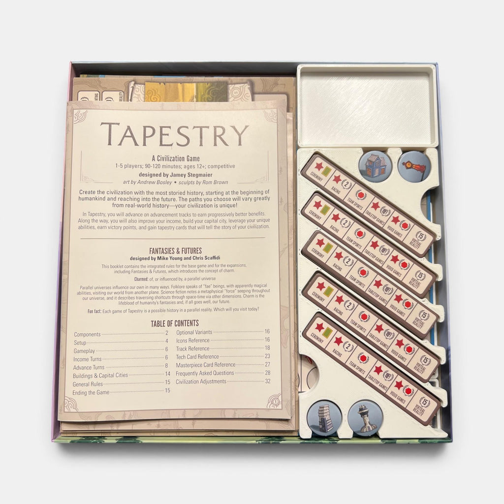 Tapestry - Fits All Three Expansions (Fantasies and Futures / Arts and Architecture / Plans and Ploys) Insert / Organizer