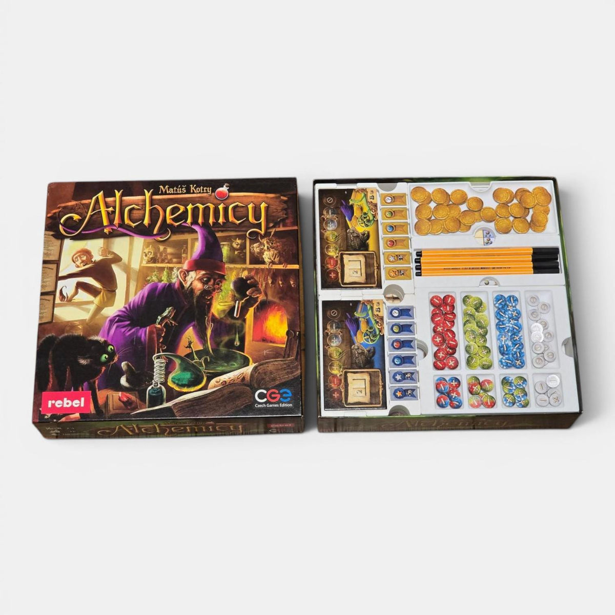 Alchemists with The King's Golem Expansion Organizer Insert