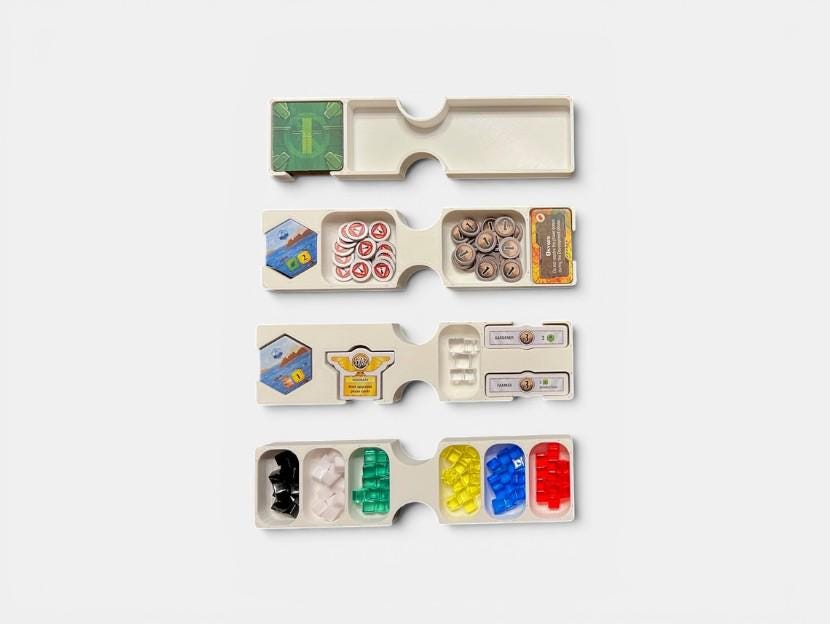 Terraforming Mars: Ares Expedition Insert / Organizer - Holds Discovery, Foundations, and Crisis Expansions