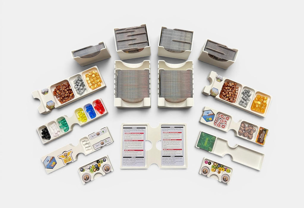 Terraforming Mars: Ares Expedition Insert / Organizer - Holds Discovery, Foundations, and Crisis Expansions