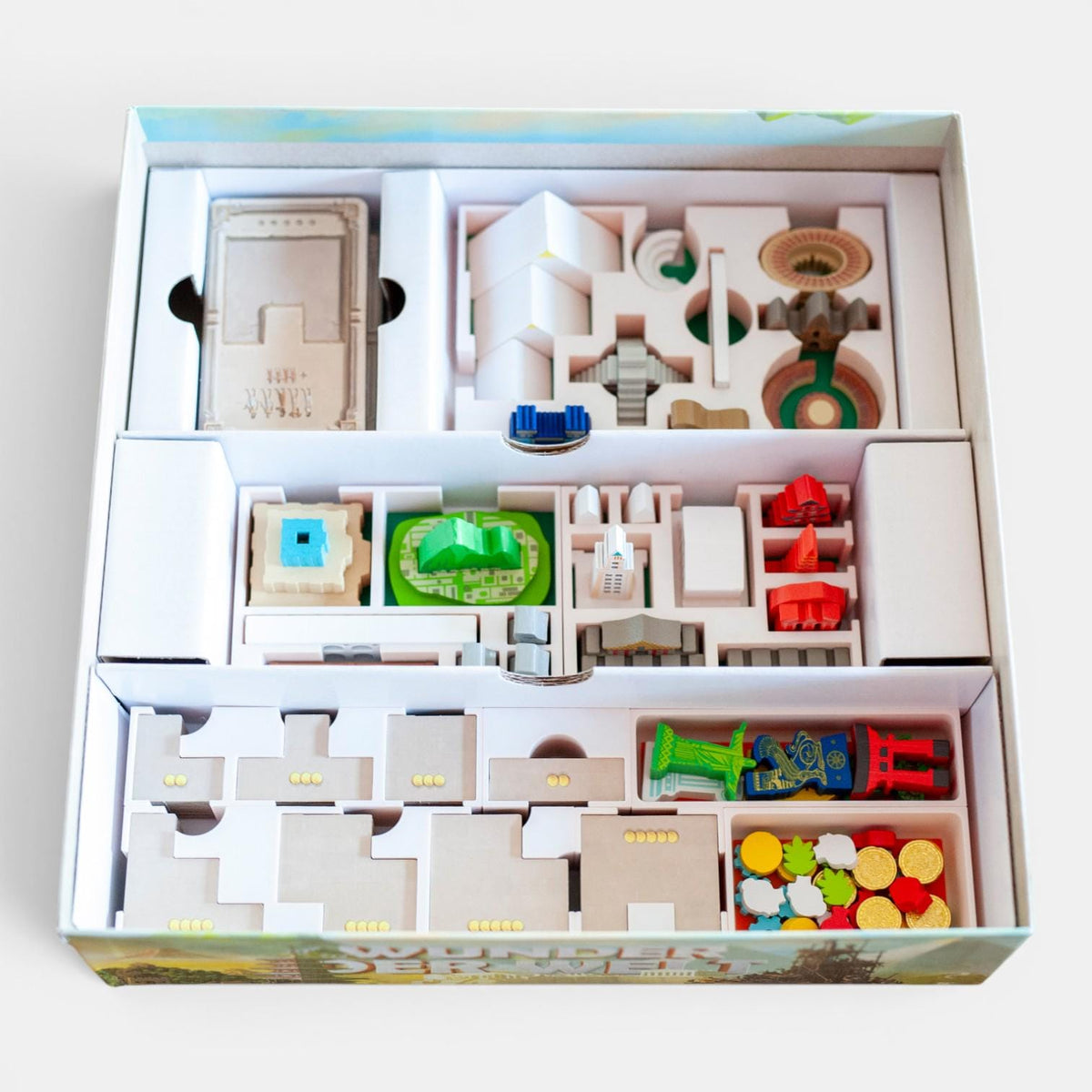 World Wonders Board Game Insert