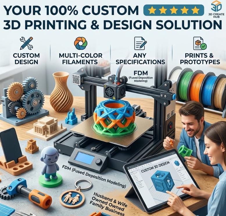 Custom 3D Printing, 3D Model & 3D Printing Services for STL, 3MF, STEP, and OBJ files!