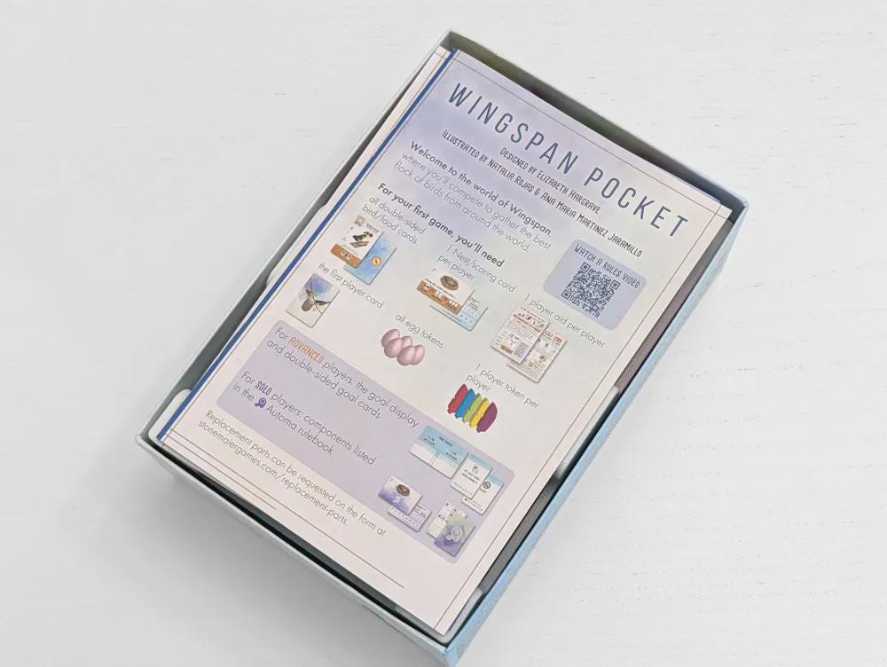 Wingspan Pocket - Organizer Insert
