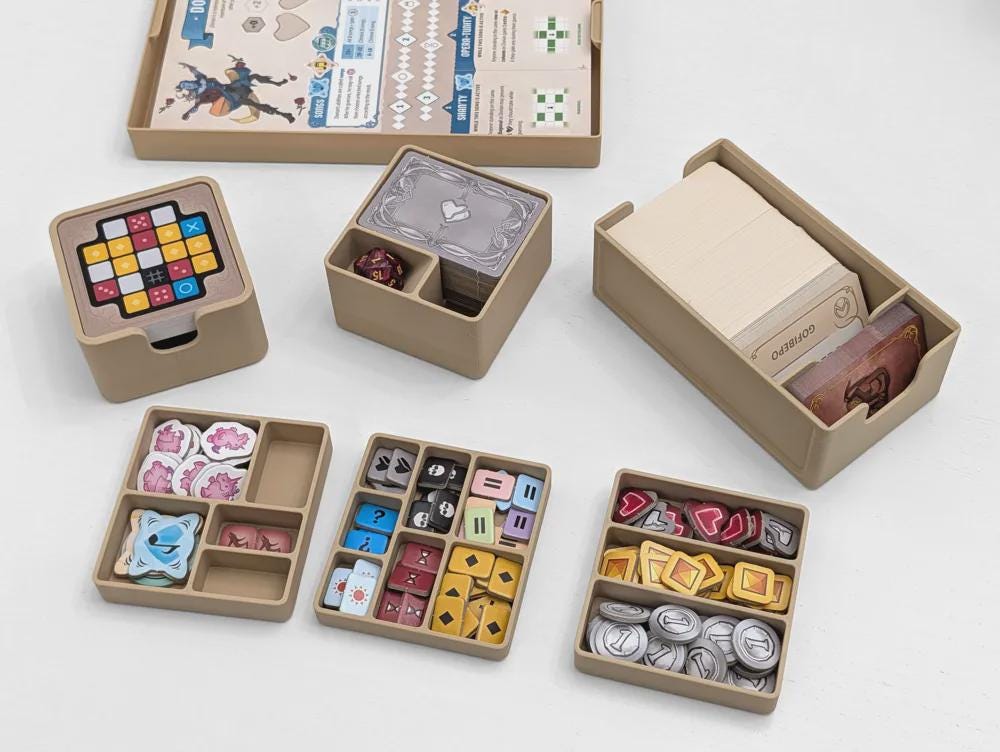 Codenames: Critical Role Adventures insert organizer