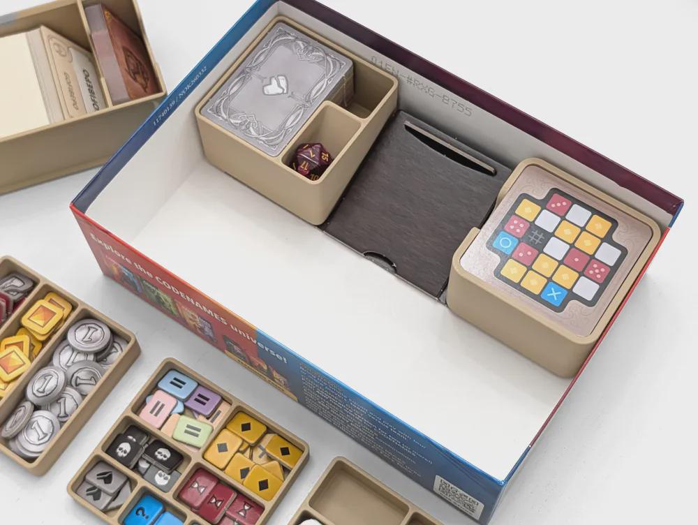 Codenames: Critical Role Adventures insert organizer