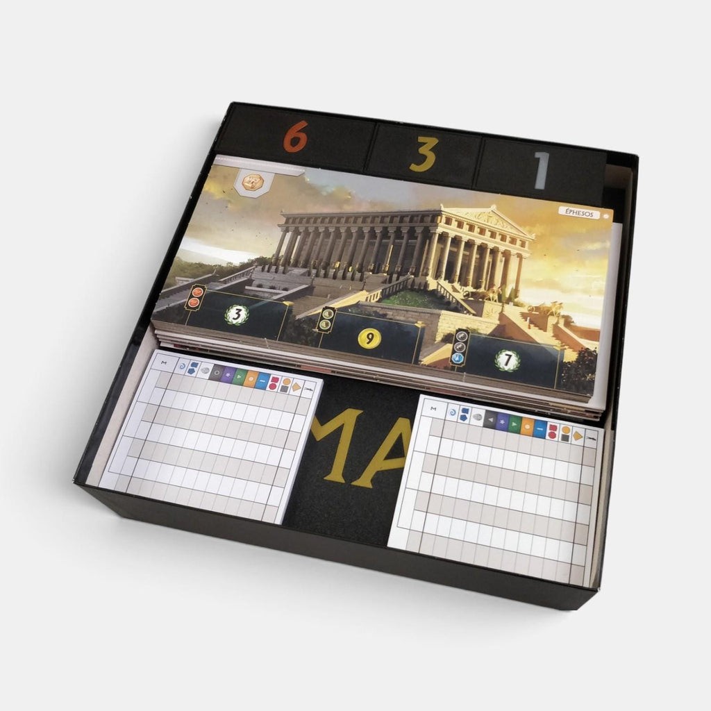 7 Wonders + Expansions Armada, Cities, Edifice & Leaders Insert Organizer