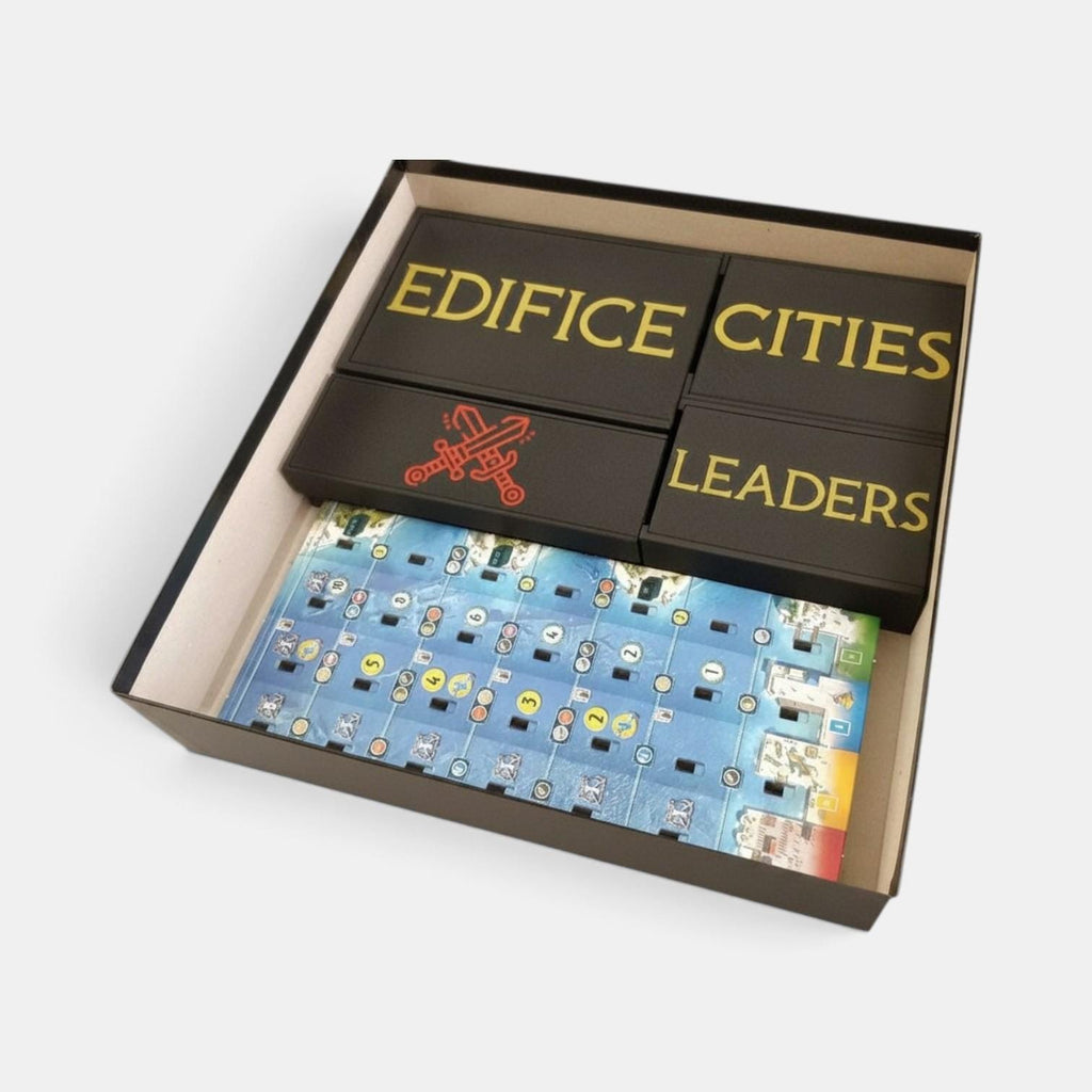 7 Wonders + Expansions Armada, Cities, Edifice & Leaders Insert Organizer